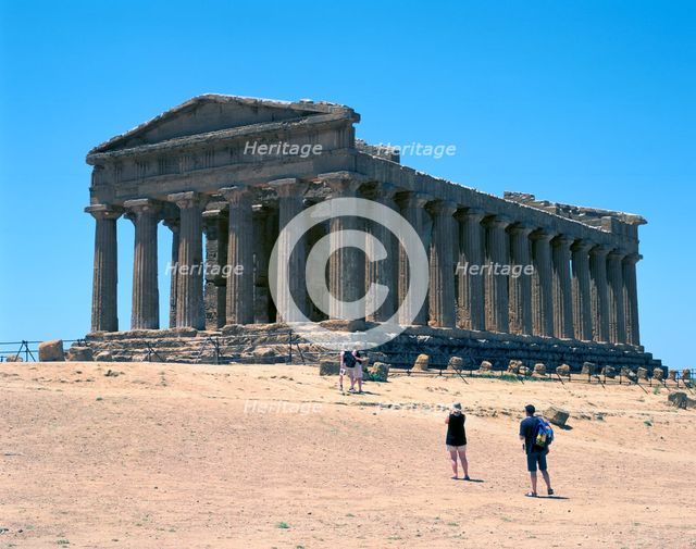 Temple of Concord, Agrigento, Sicily, Italy. Creator: Peter Thompson.