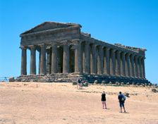 Temple of Concord, Agrigento, Sicily, Italy. Creator: Peter Thompson