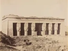 Temple of Dendera, c. 1870s - 1880s. Creator: Antonio Beato (British, c. 1825-1903)