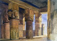 Temple of Denderah, Upper Egypt 1839. Artist: William James Muller