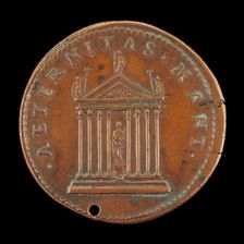 Temple of Eternity [reverse], c. 1520/1530. Creator: Giovanni da Cavino