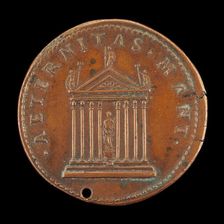 Temple of Eternity [reverse], c. 1520/1530. Creator: Giovanni da Cavino