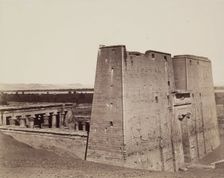 Temple of Edfu, 19th century. Creator: Anon