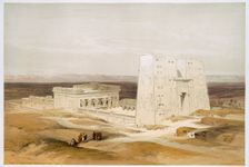 Temple of Edfu, ancient Apollinopolis, Upper Egypt, 19th century. Creator: David Roberts