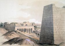 Temple of Edfu Egypt, 19th century. Artist: Lord Wharncliffe