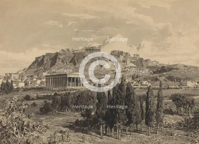 Temple of Hyphaestus, 1890. Creator: Themistocles von Eckenbrecher.