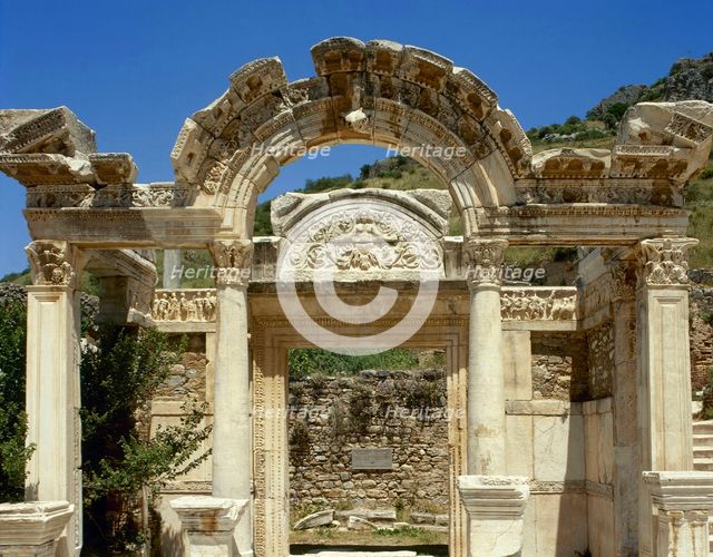 Temple of Hadrian, Ephesus (Curetes Street. Anatolia), 1999.  Creator: LTL.