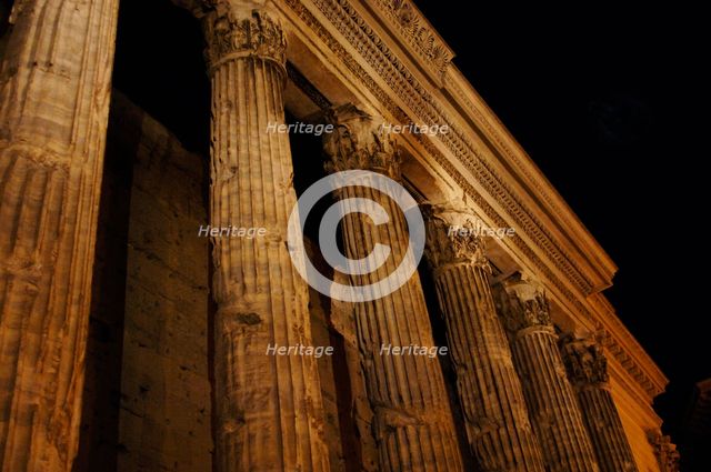 Temple of Hadrian, Piazza di Pietra (Piazza of Stone), Rome, Italy, 2009. Creator: LTL.