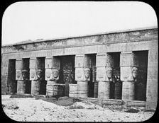 Temple of Hathor, Dendera, Egypt, c1890. Artist: Newton & Co