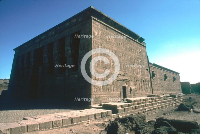 Temple of Hathor, Dendera, Egypt, late Ptolemaic and Roman Periods, c125 BC-c60 AD. Artist: Unknown