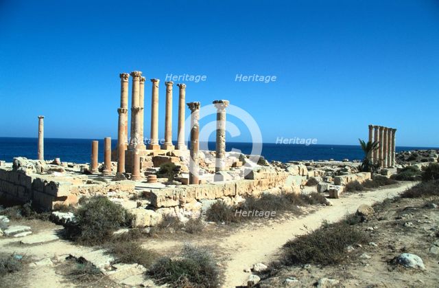 Temple of Isis, Sabratha, Libya. Creator: Vivienne Sharp.