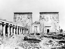 Temple of Isis, Philae, Nubia, Egypt, 1887. Artist: Henri Bechard