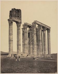 Temple of Jupiter Olympius, c. 1853. Creator: James Robertson (British, 1813 (?)-aft 1865)