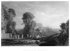 Temple of Jupiter Panhellenius 19th century. Artist: E Challis