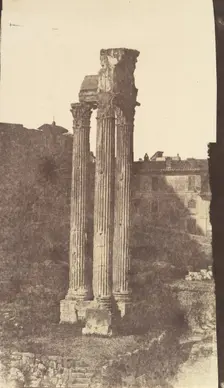 Temple of Jupiter Tonans, Rome, 1850s. Creator: Unknown
