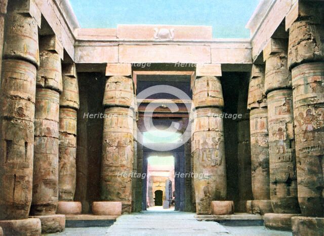 Temple of Khonsu, Karnak, Luxor, Egypt, 20th Century. Artist: Unknown