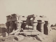 Temple of Kom Ombo on the Eastern Bank of the Nile, c1850. Creator: Anon