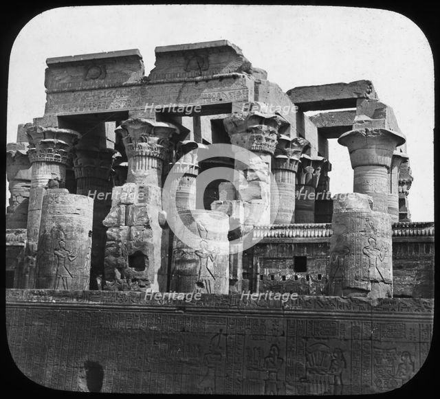 Temple of Kom Ombo, Egypt, c1890. Artist: Newton & Co