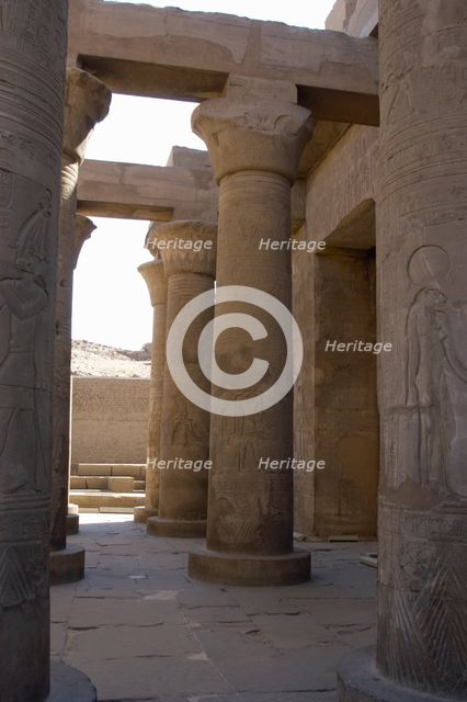 Temple of Kom Ombo, Egypt, Ptolemaic Dynasty, 2nd century BC, (2019).  Creator: LTL.