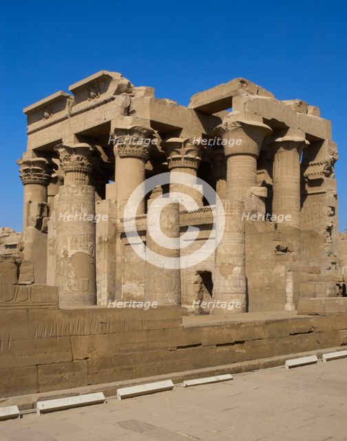 Temple of Kom Ombo, Egypt, Ptolemaic Dynasty, 2nd century BC, (2019).   Creator: LTL.