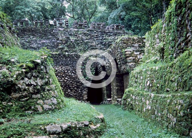 Temple of Labyrinth, Yaxchilan, Mexico, Late Classical Period, (1998). Creator: Unknown.