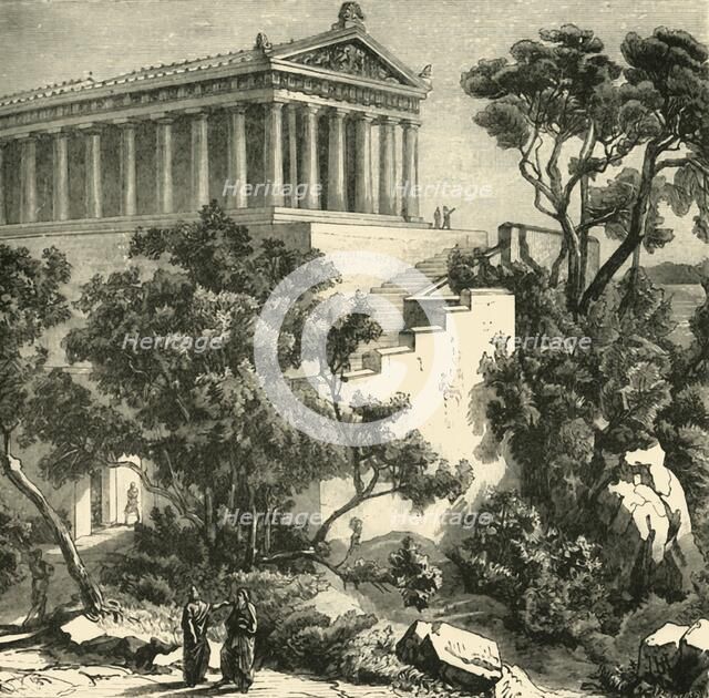 'Temple of Poseidon at Kalauna', 1890.   Creator: Unknown.