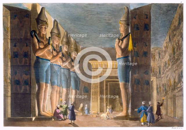 Temple of Rameses II, Abu Simbel, Egypt, c1820-1839. Creator: G Bramati.