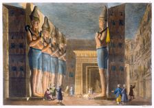 Temple of Rameses II, Abu Simbel, Egypt, c1820-1839. Creator: G Bramati