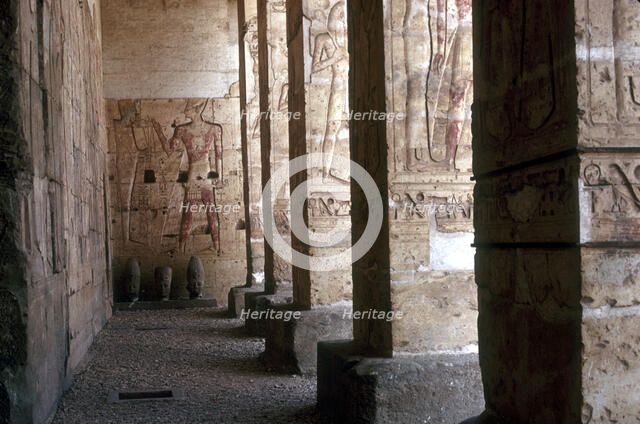 Temple of Sethos I, Abydos, Egypt, 19th Dynasty, 1304 BC. Artist: Unknown