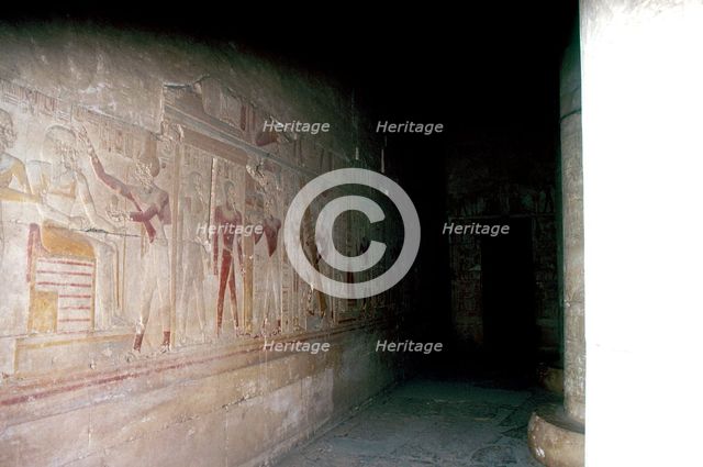 Temple of Sethos I (Seti I), Abydos, Egypt, 19th Dynasty, c1280 BC. Artist: Unknown