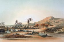 Temple of Seti I at Qurnah Egypt, 19th century. Artist: E Weidenbach