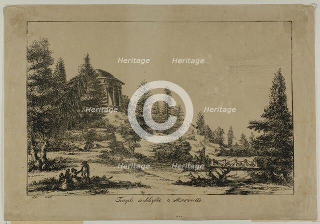 Temple of Sibyl in Méréville, 1817. Creator: Vivant Denon.