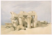 Temple of Sobek and Horuss at Kom Ombo, Egypt, 19th century. Creator: David Roberts