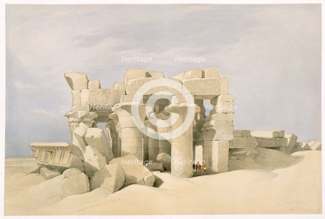 Temple of Sobek and Horuss at Kom Ombo, Egypt, 19th century. Creator: David Roberts.