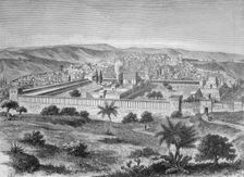 Temple of Solomon in Jerusalem in the time of Jesus, engraving based on the book on the Temple of…