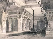 Temple of Sri Rama, Combaconum. Artist: J Hogarth