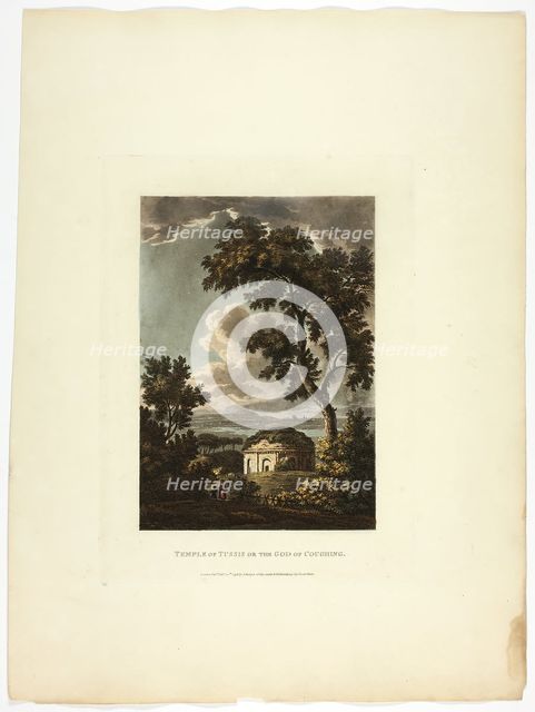 Temple of Tussis or the God of Coughing, plate twenty-nine from the Ruins of Rome, pub. Feb 20, 1798 Creator: Matthew Dubourg.