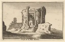 Temple of the Tiburtine Sybil, 1650. Creator: Wenceslaus Hollar