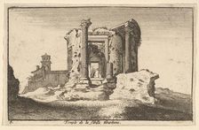 Temple of the Tiburtine Sybil, 1650. Creator: Wenceslaus Hollar
