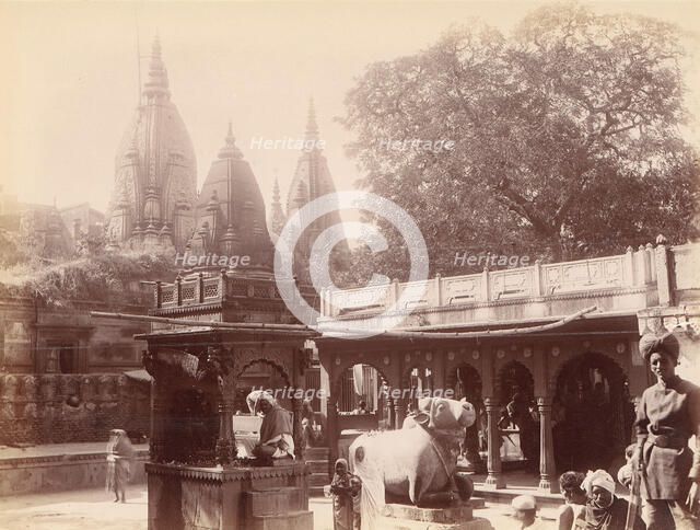 Temple of the Golden Cow, Benares, 1860s-70s. Creator: Unknown.