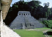 Temple of the Inscriptions, Palenque, Mexico, Mayan, 7th-8th centuries, 1998. Creator: Unknown