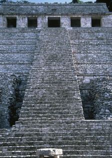 Temple of the Inscriptions, Palenque, Mexico, Mayan, 7th-8th centuries, 1998. Creator: Unknown
