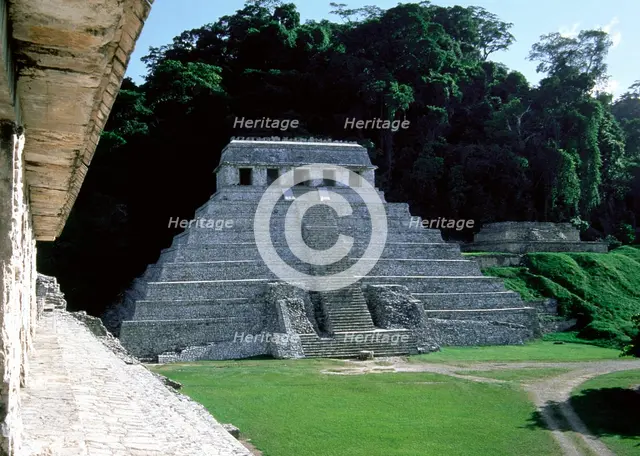 Temple of the Inscriptions, Palenque, Mexico, Mayan, 7th-8th centuries, 1998.  Creator: Unknown.