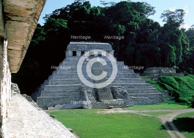 Temple of the Inscriptions, Palenque, Mexico, Mayan, 7th-8th centuries, 1998.  Creator: Unknown.