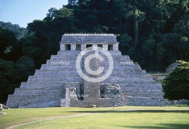 Temple of the Inscriptions, Palenque, Mexico, Mayan, 7th-8th centuries, 1998.  Creator: Unknown.