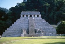 Temple of the Inscriptions, Palenque, Mexico, Mayan, 7th-8th centuries, 1998. Creator: Unknown