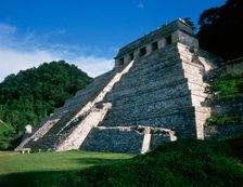Temple of the Inscriptions, Palenque, Mexico, Mayan, 7th-8th centuries, 1998. Creator: Unknown