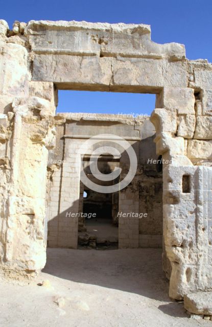Temple of the Oracle, Siwa, Egypt. Creator: Vivienne Sharp.