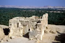 Temple of the Oracle, Siwah, Egypt. Creator: Vivienne Sharp