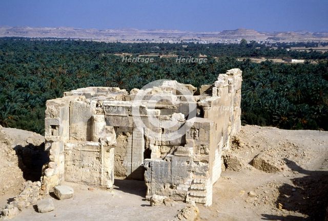 Temple of the Oracle, Siwah, Egypt. Creator: Vivienne Sharp.